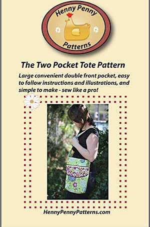 Two Pocket Tote Pattern in PDF